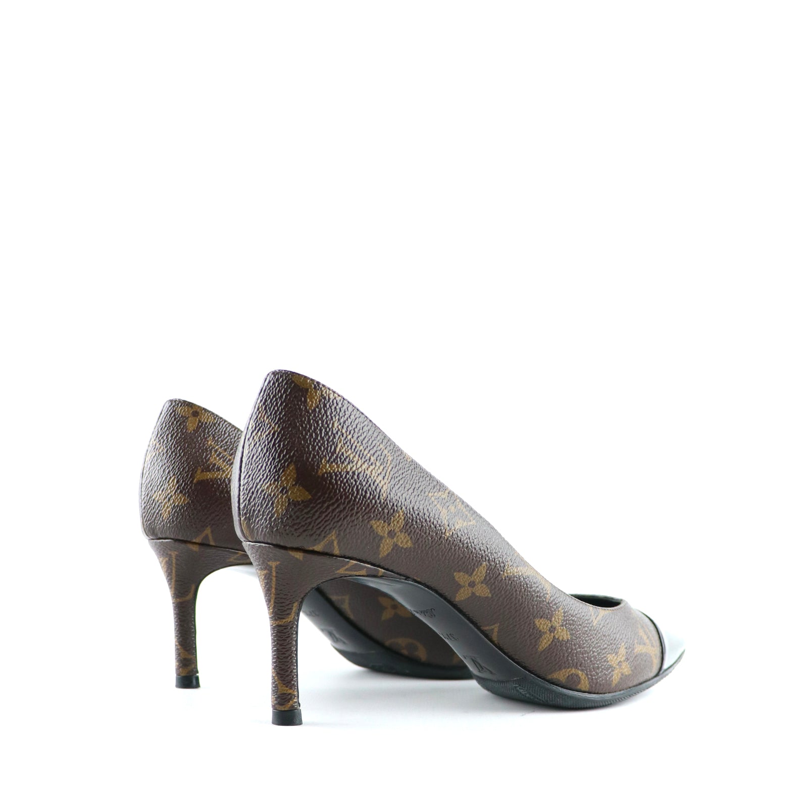 LOUIS VUITTON - Escarpins en toile monogramme (T37,5)