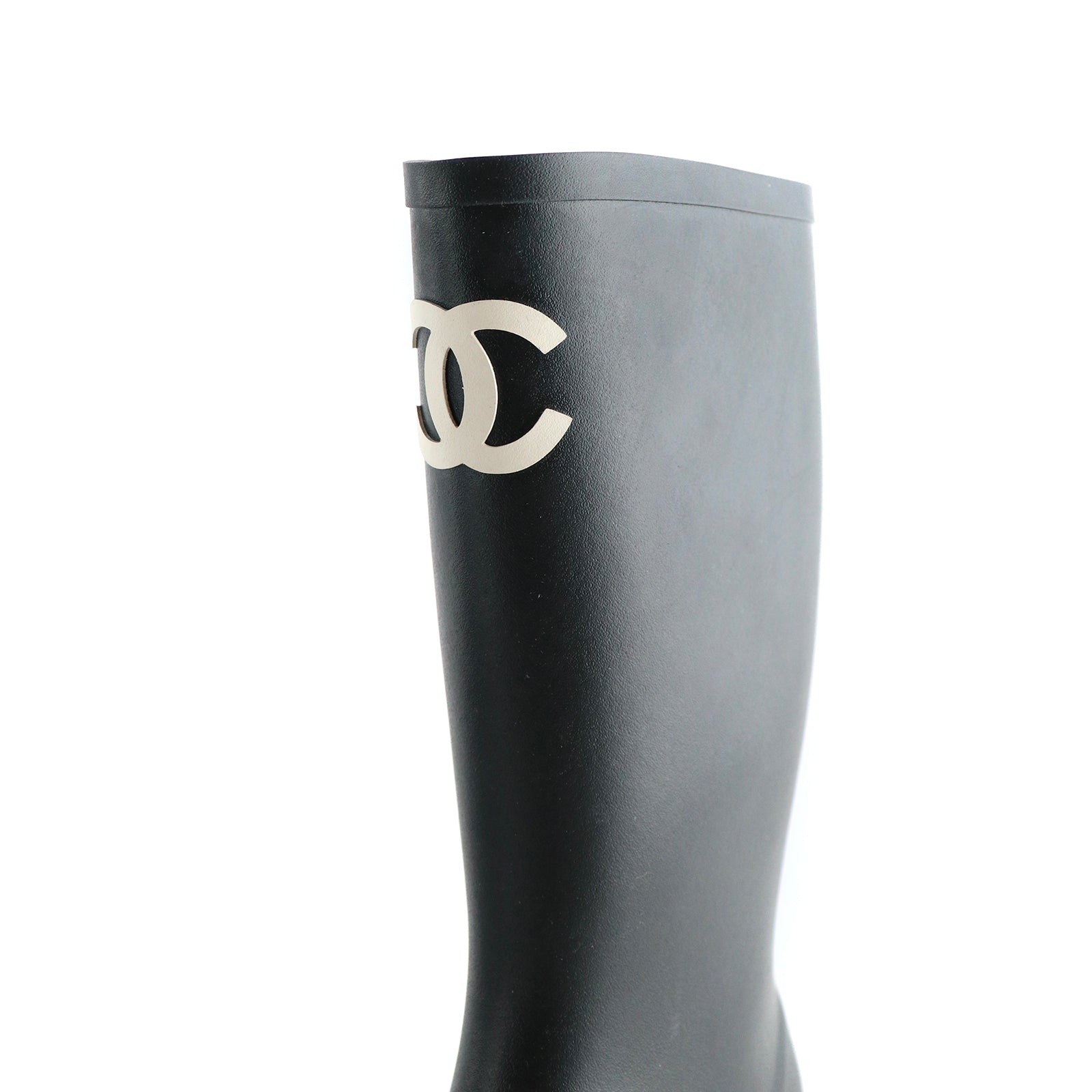 CHANEL - Bottes de pluie en caoutchouc (T39)