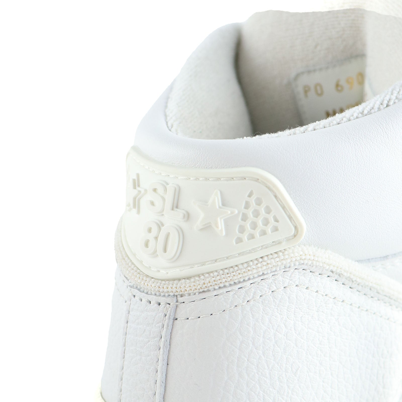 SAINT LAURENT - Jeff high-top sneakers in white leather (T36.5)
