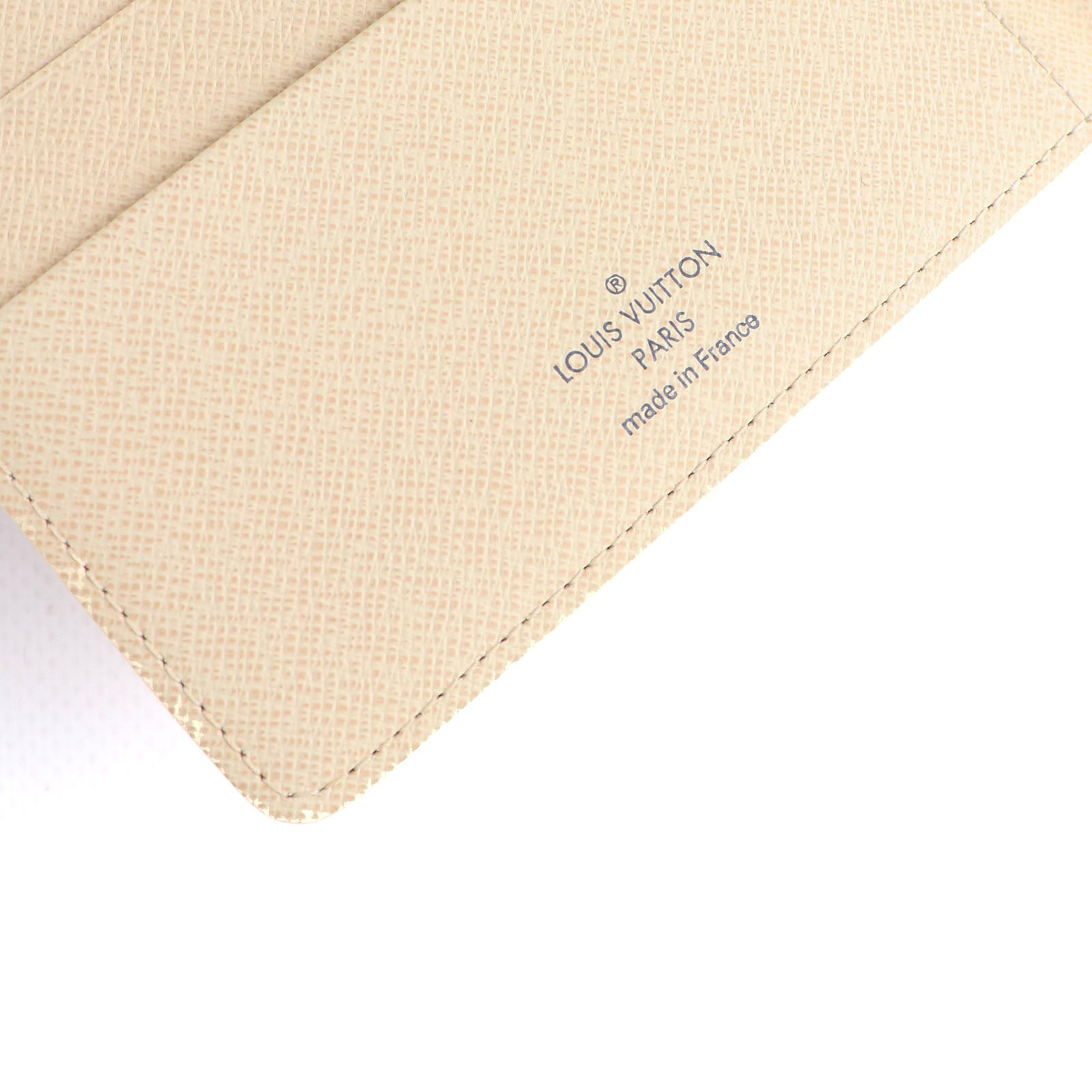 LOUIS VUITTON - Couverture agenda MM en toile damier azur