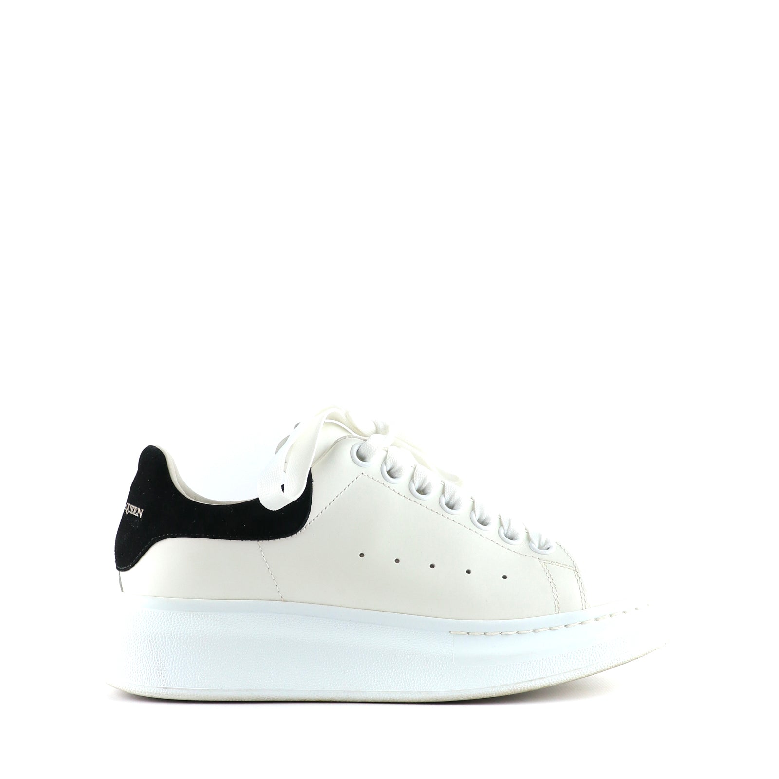 ALEXANDER MCQUEEN - Oversize sneakers in white leather (T36)