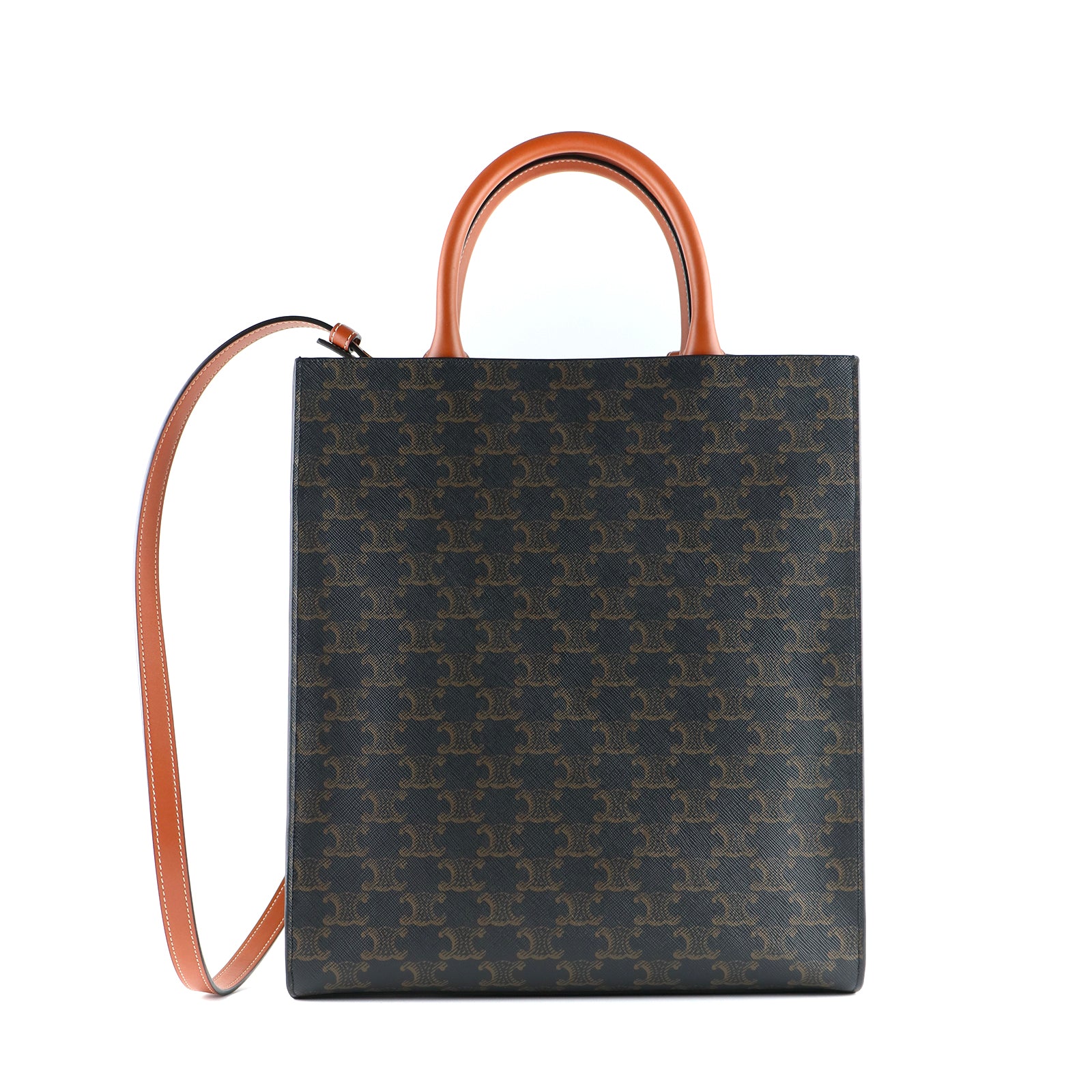 CELINE - Sac cabas Vertical Petit Modèle en toile Triomphe