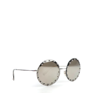 VALENTINO - Round sunglasses with rhinestones