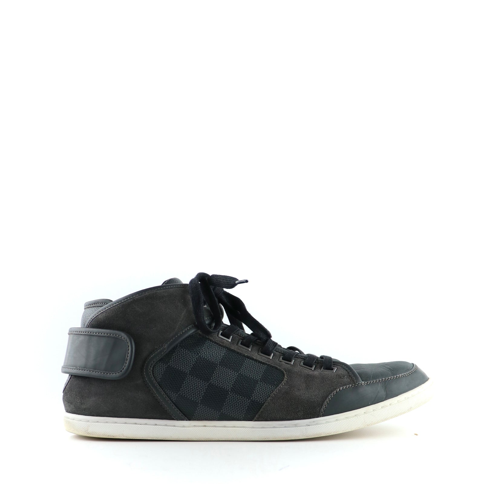 LOUIS VUITTON - Graphite checkerboard sneakers (T43.5)