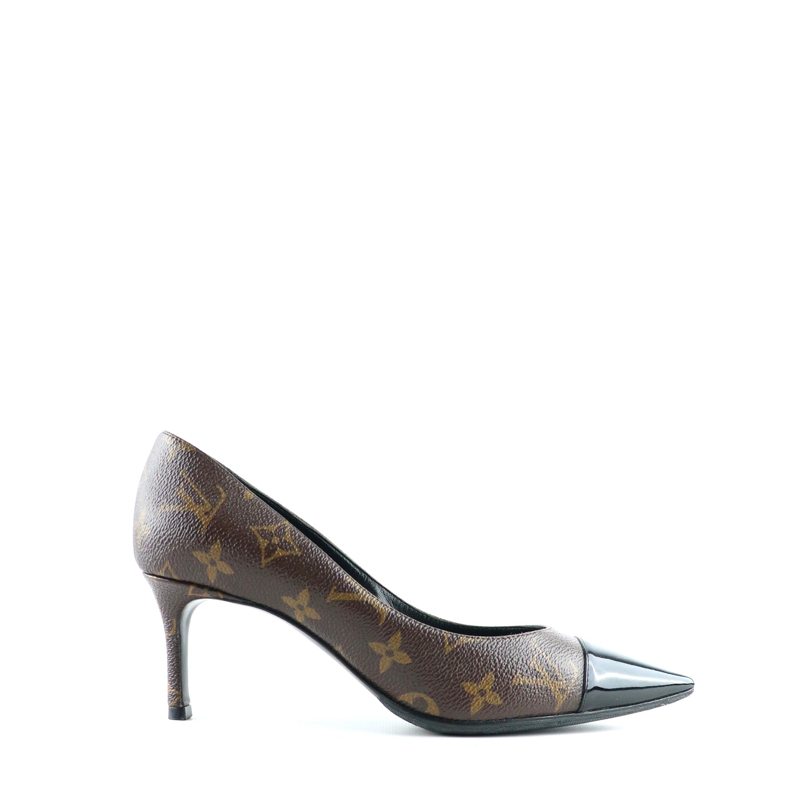 LOUIS VUITTON - Escarpins en toile monogramme (T37,5)