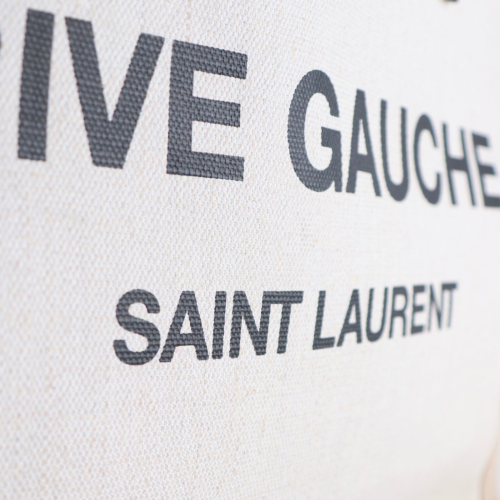 SAINT LAURENT - Sac cabas Rive Gauche en toile