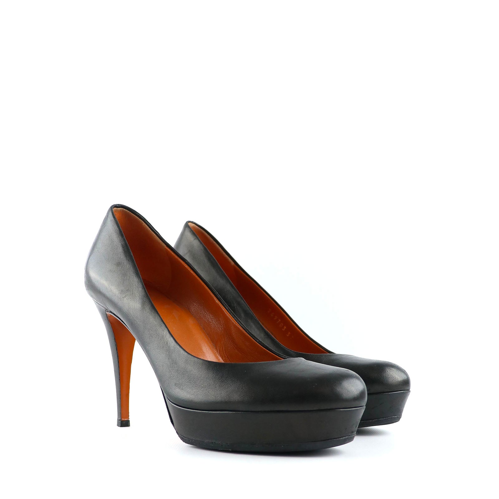 GUCCI - Escarpins en cuir noir (T37)