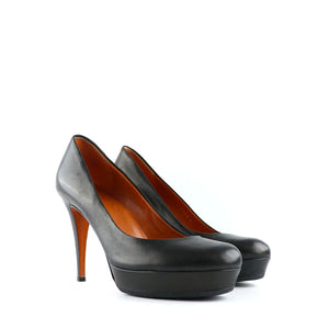 GUCCI - Escarpins en cuir noir (T37)