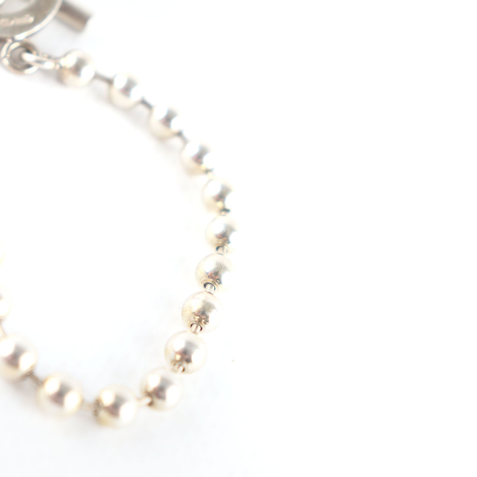 GUCCI - Bracelet chaîne boule en argent