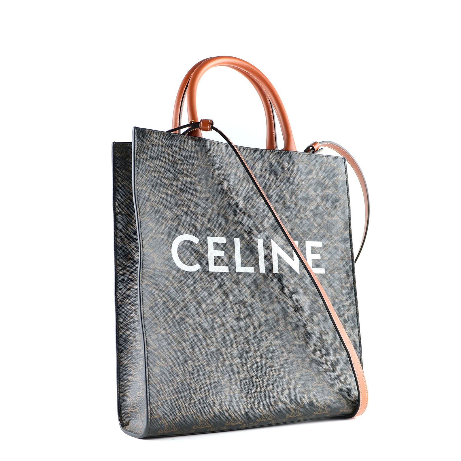 CELINE - Sac cabas Vertical Petit Modèle en toile Triomphe