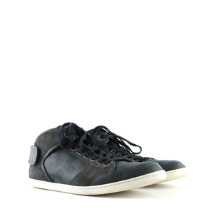 LOUIS VUITTON - Graphite checkerboard sneakers (T43.5)