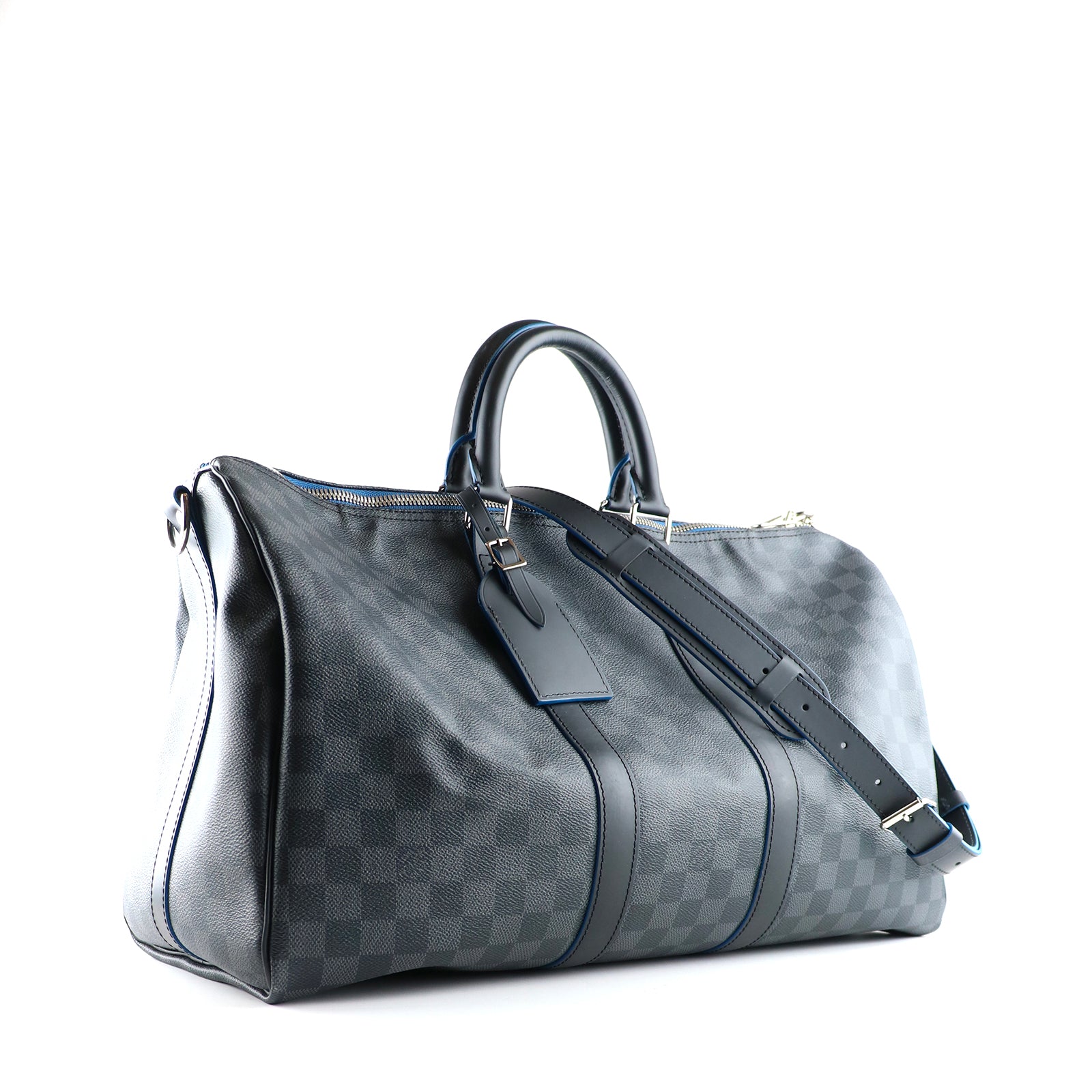 LOUIS VUITTON - Sac de voyage Keepall 45 en toile damier graphite édition limitée