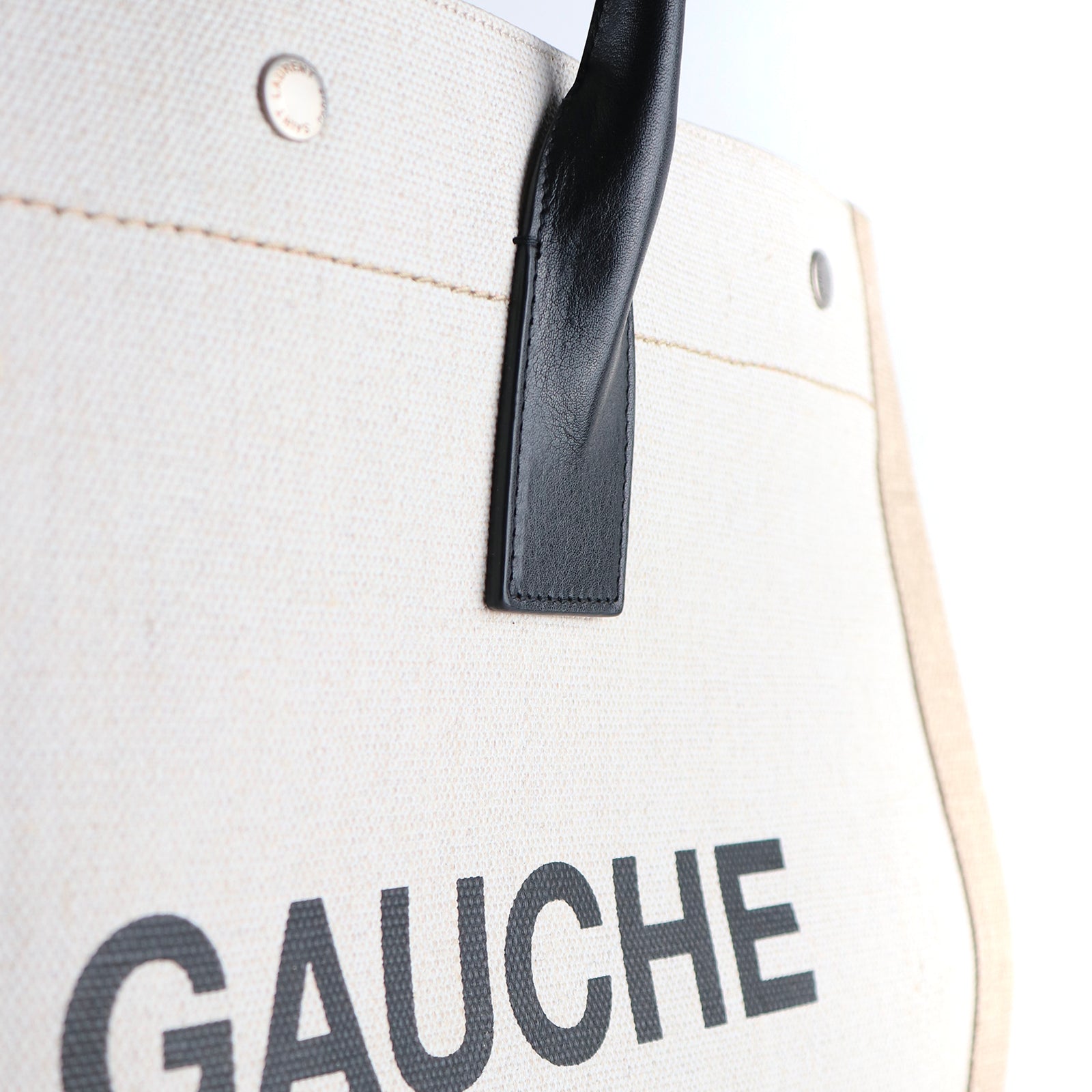 SAINT LAURENT - Rive Gauche canvas tote bag