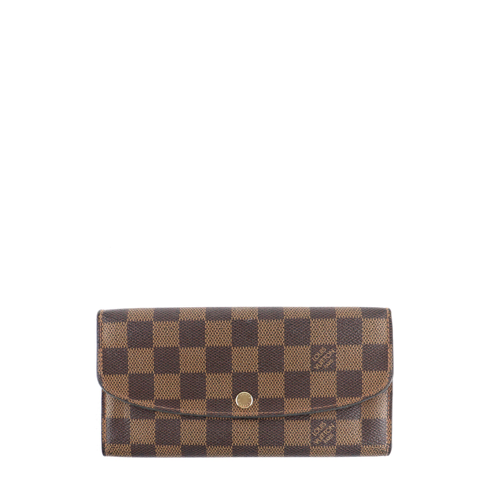 LOUIS VUITTON - Émilie wallet in ebony damier canvas