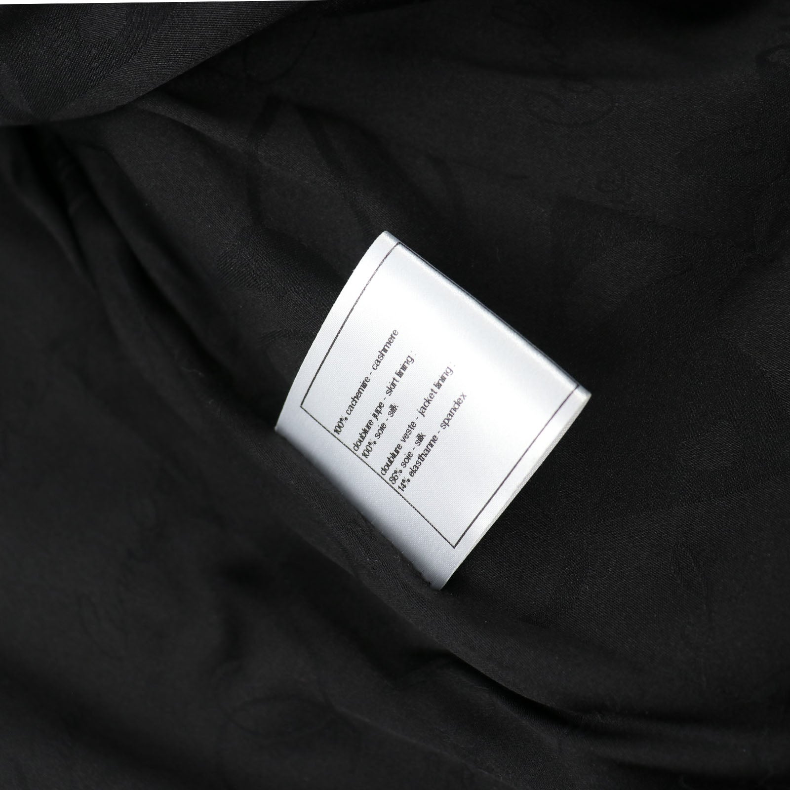 CHANEL - Veste en cachemire à col claudine (T34)