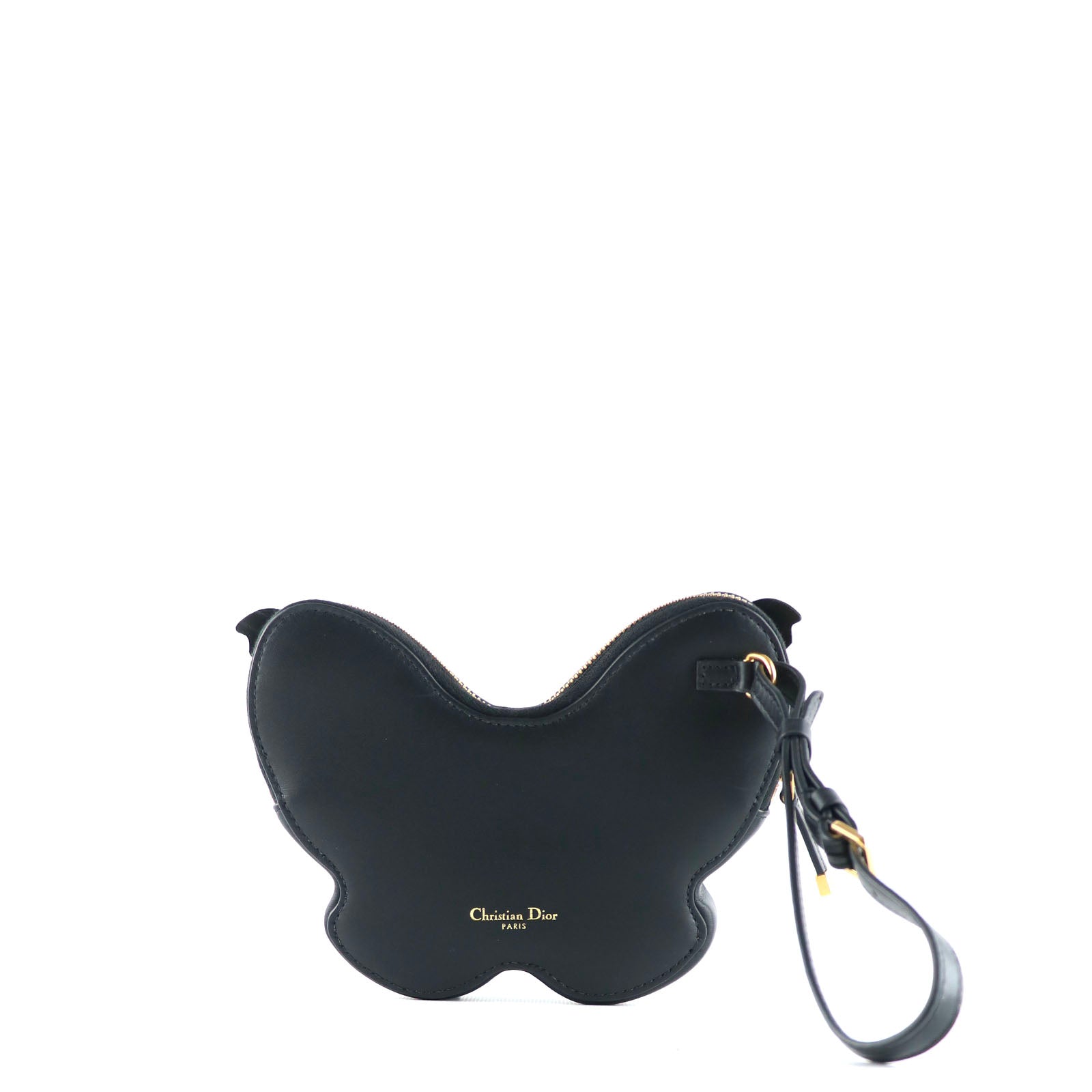 DIOR - Pochette en cuir Papillon Caro