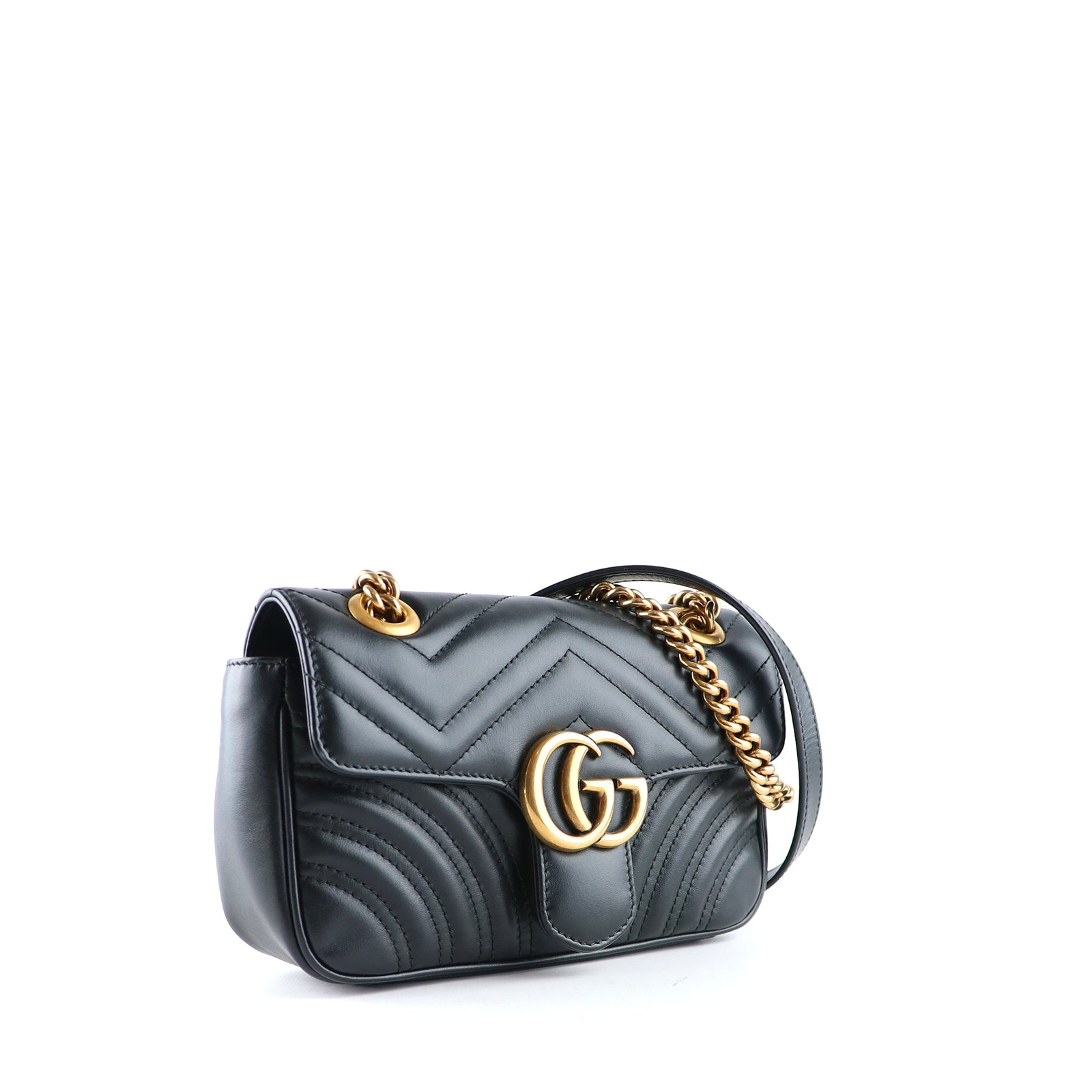 GUCCI - Sac à épaule GG Marmont Mini en cuir