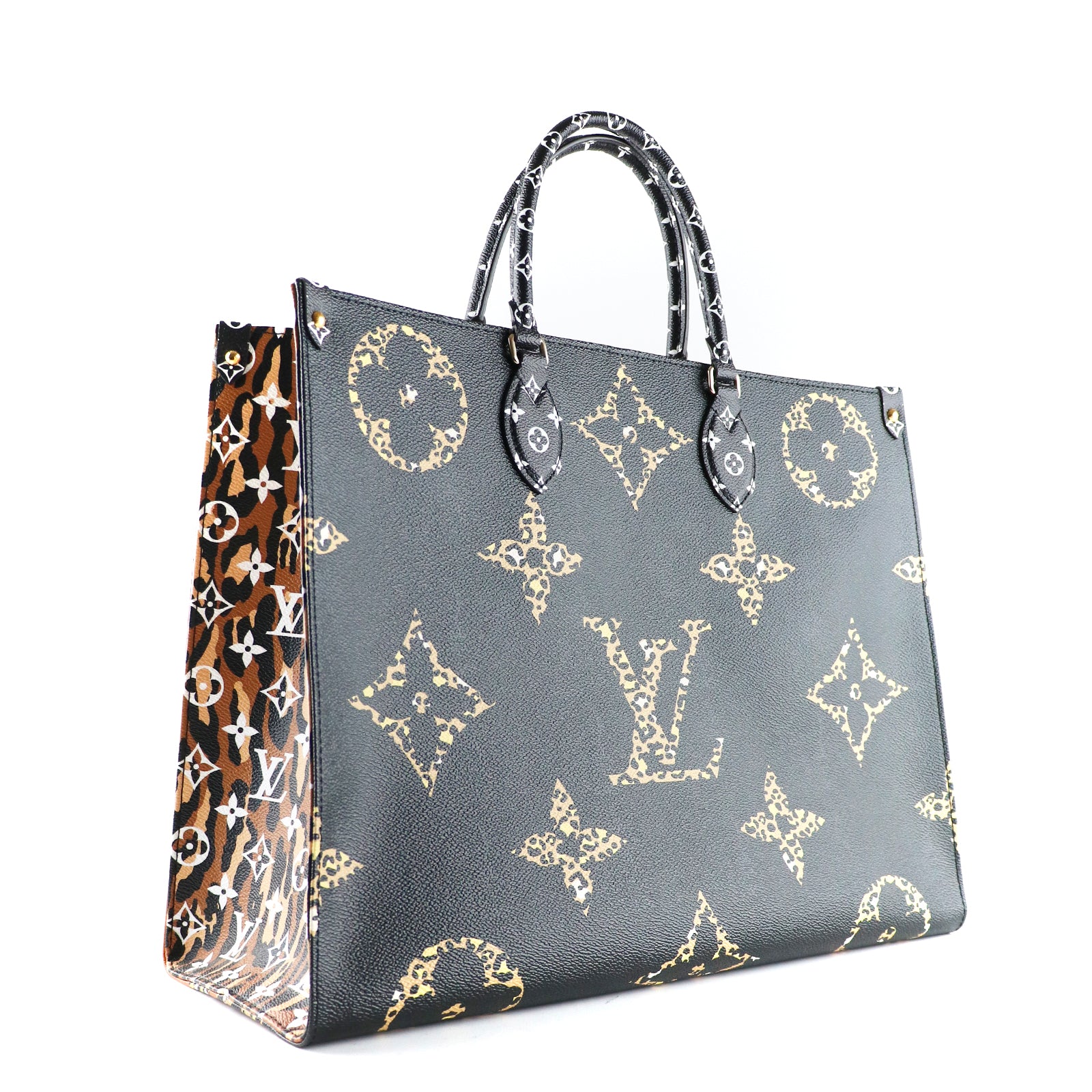 LOUIS VUITTON - Sac cabas OnTheGo Jungle GM Edition limitée