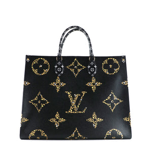 LOUIS VUITTON - Sac cabas OnTheGo Jungle GM Edition limitée