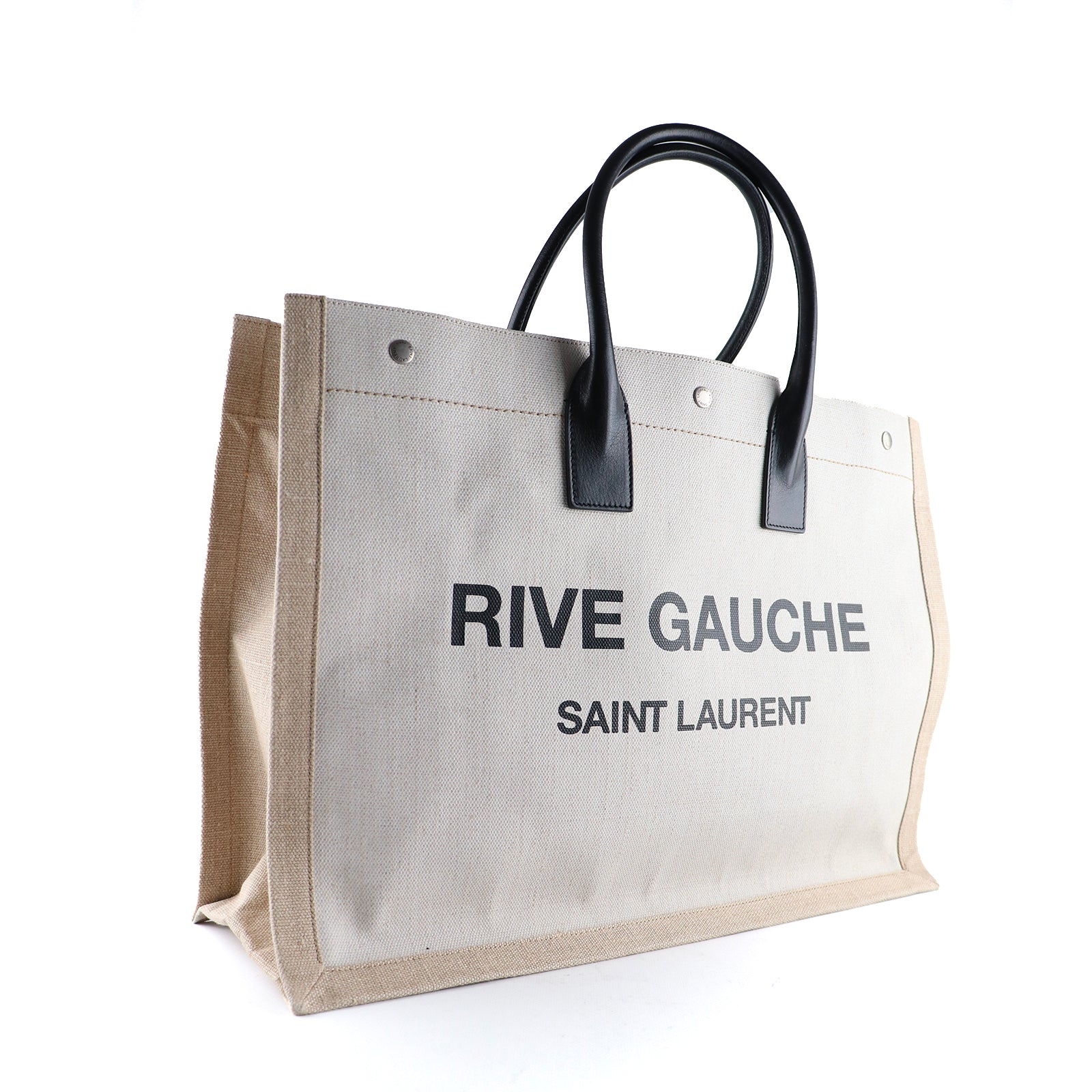 SAINT LAURENT - Sac cabas Rive Gauche en toile