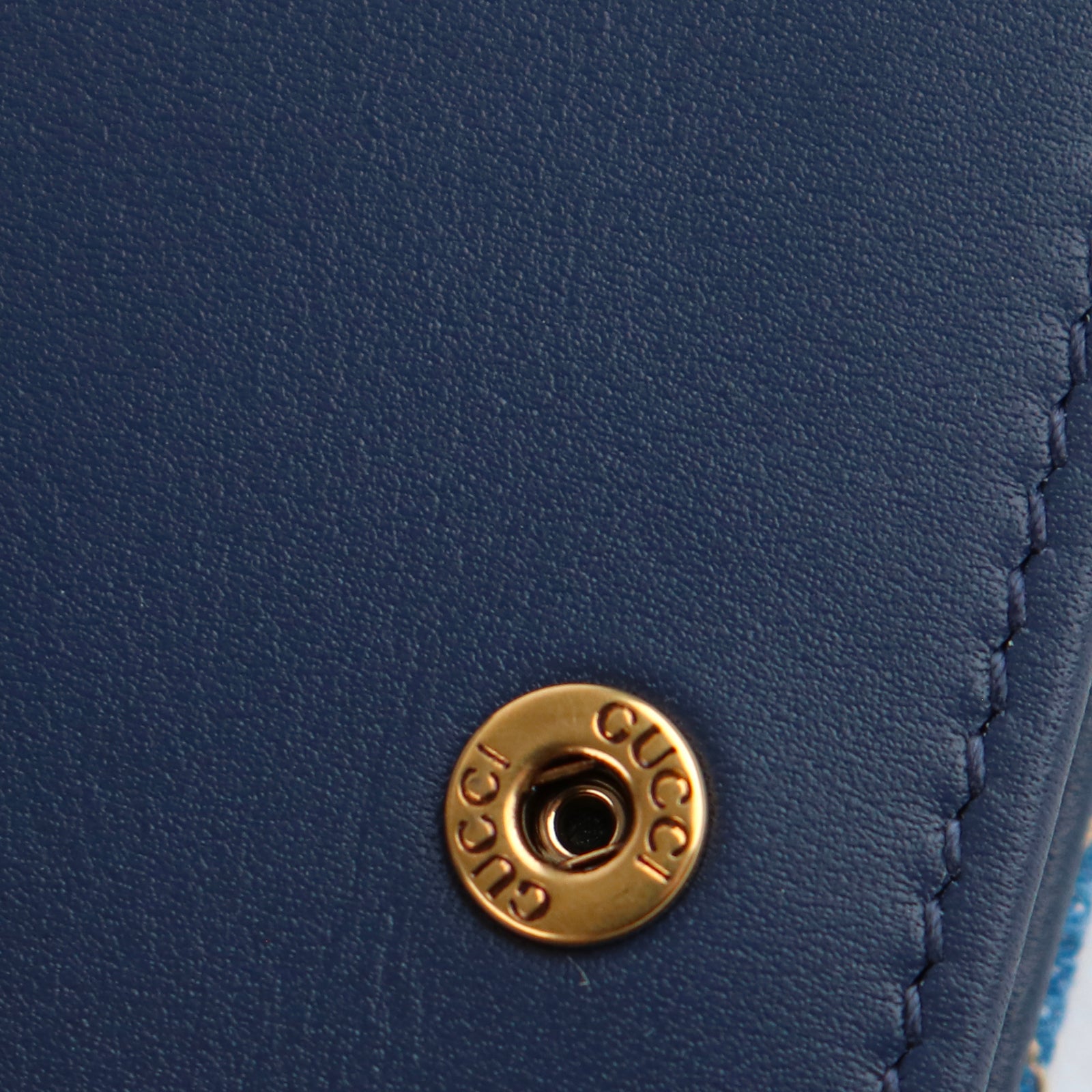 GUCCI - Portefeuille GG Marmont en denim