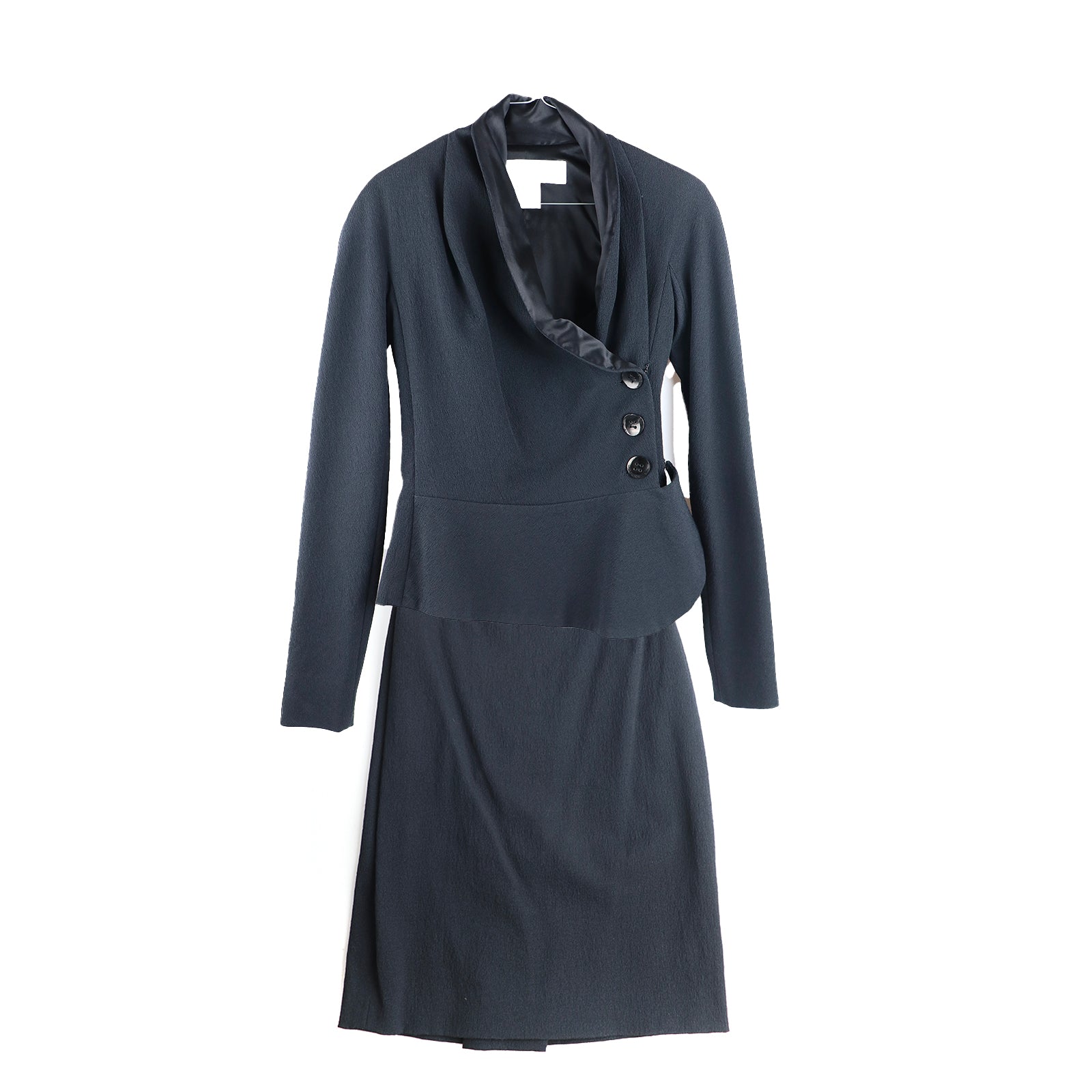DIOR - Combinaison jupe en crêpe stretch noir (T38)