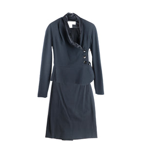 DIOR - Black stretch crepe skirt jumpsuit (T38)