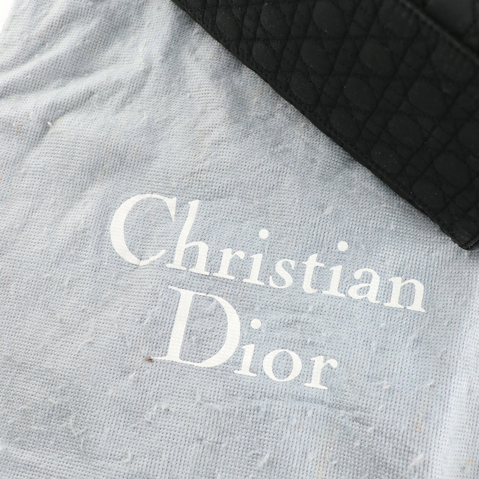 DIOR - Lady Dior bag in black canvas