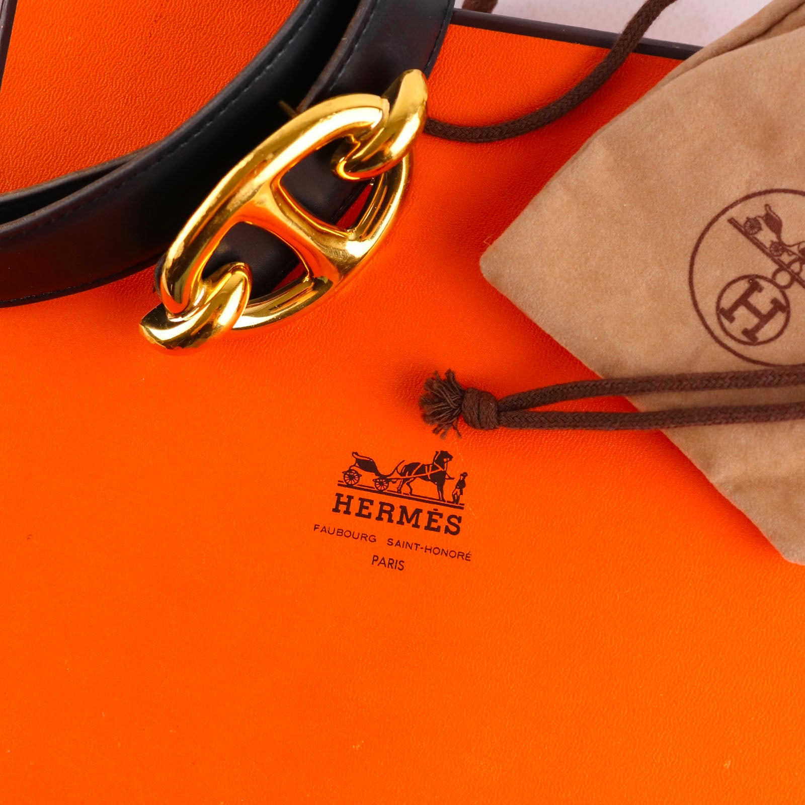 HERMÈS - Ceinture réversible Chaîne d'Ancre (T74)