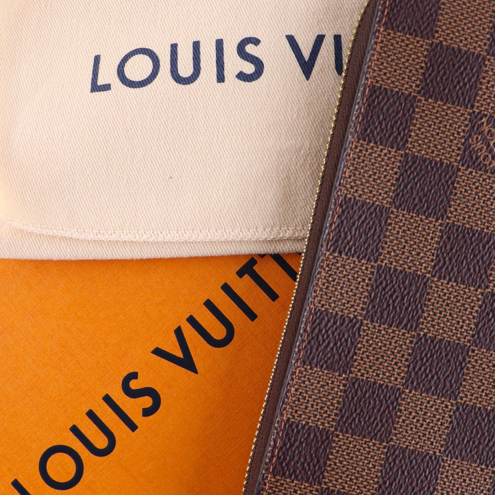 LOUIS VUITTON - Portefeuille Clémence damier ébène