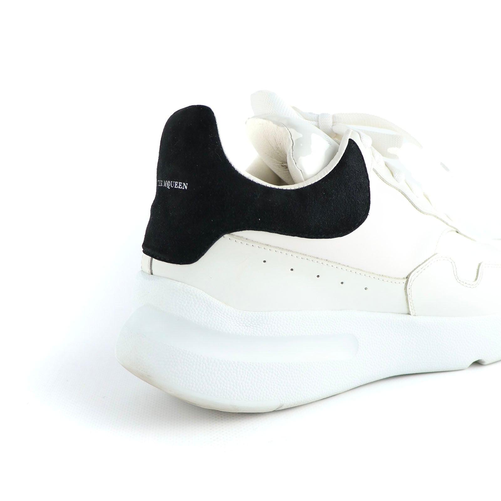 ALEXANDER MCQUEEN - Sneakers Court en cuir blanc (T39)