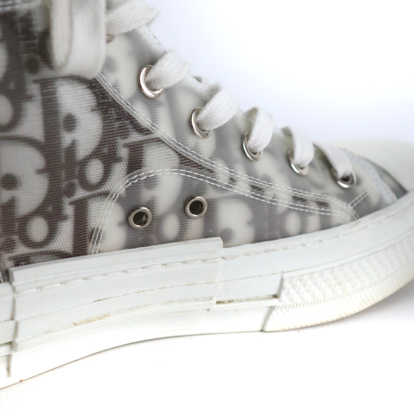 DIOR - Sneakers B23 Haute en toile oblique (T37)