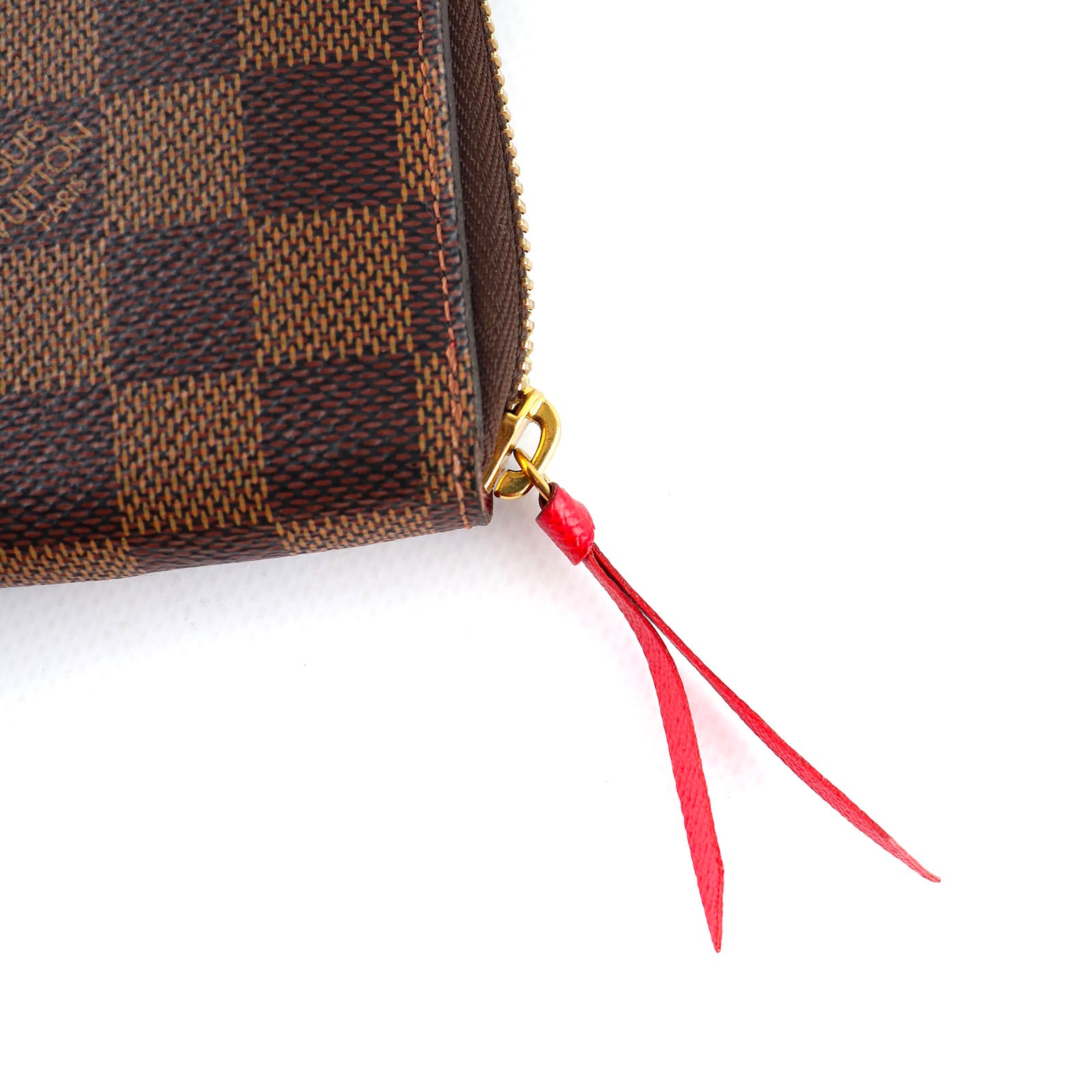 LOUIS VUITTON - Portefeuille Clémence damier ébène