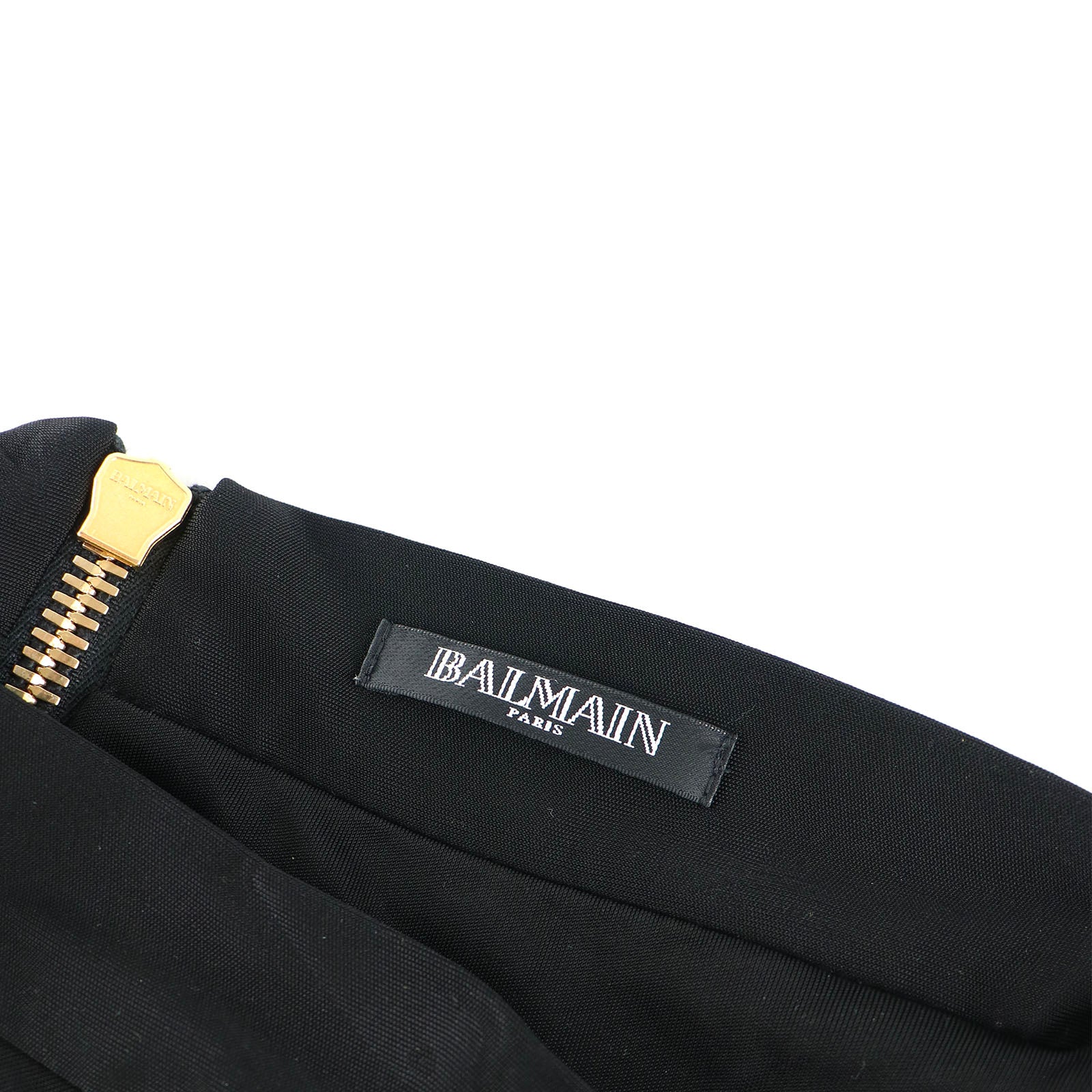 BALMAIN - Jupe portefeuille drapée (T36)