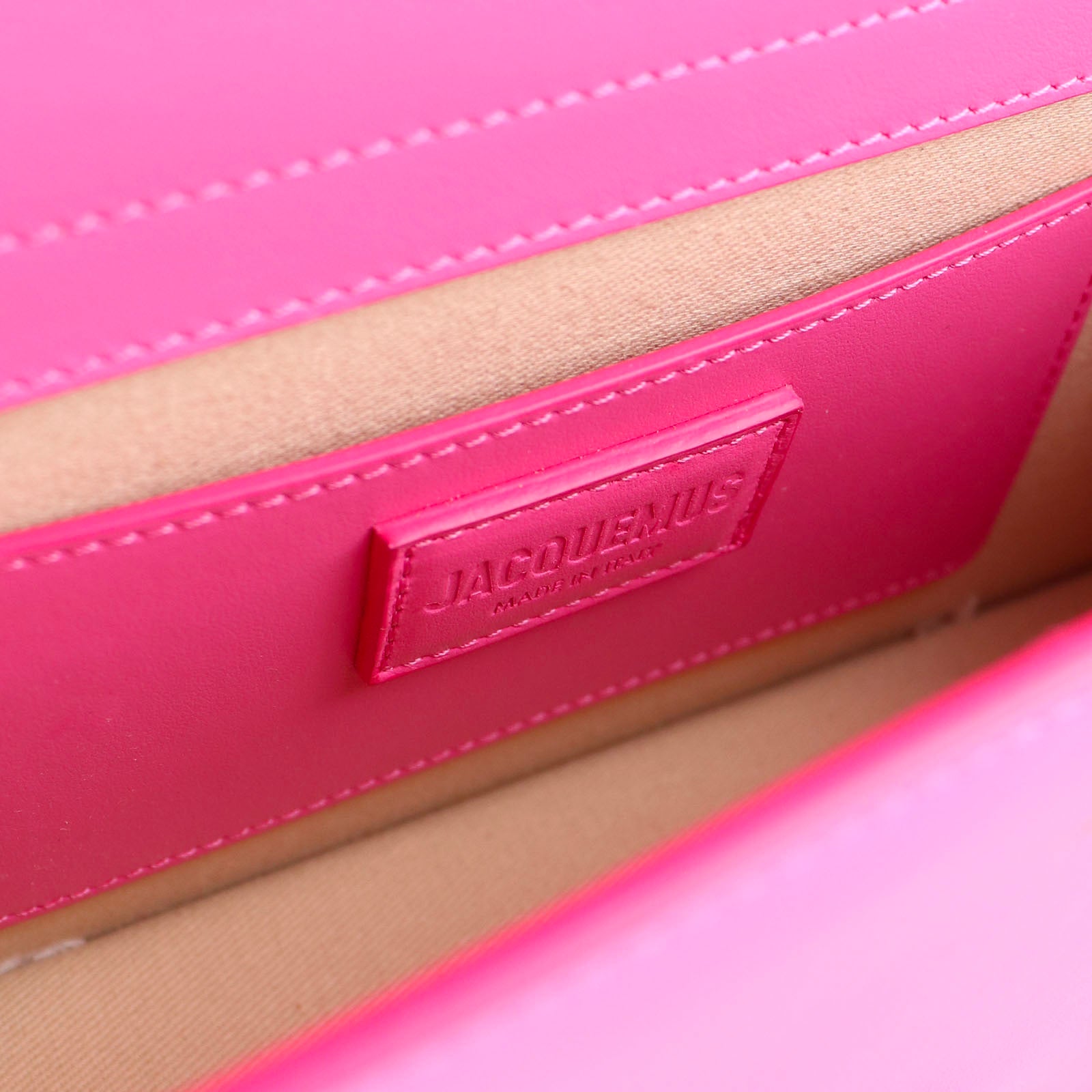 JACQUEMUS - Sac à bandoulière Le Grand Bambino en cuir rose