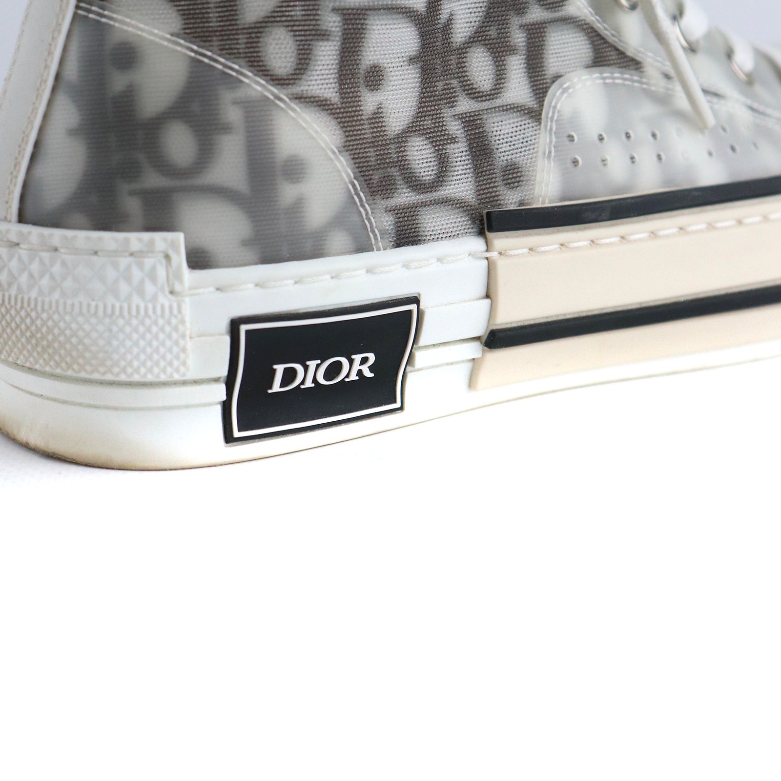 DIOR - Sneakers B23 Haute en toile oblique (T37)