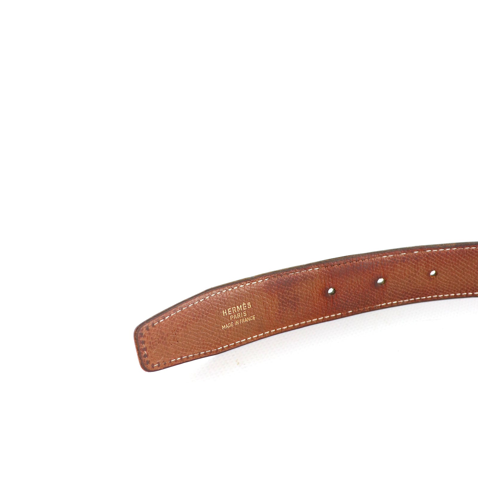 HERMÈS - Ceinture réversible Chaîne d'Ancre (T74)