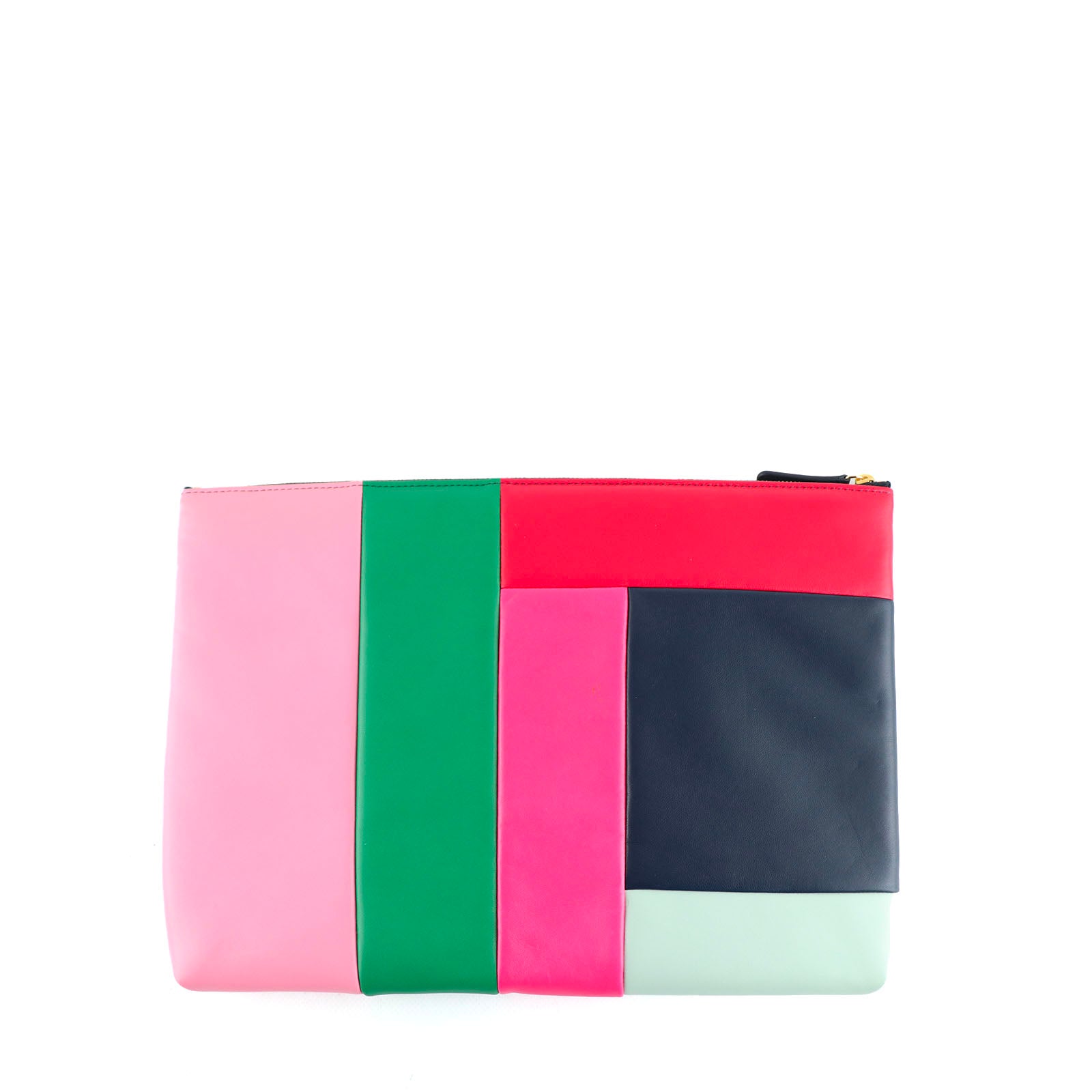 CHANEL - Pochette Colorblock en cuir