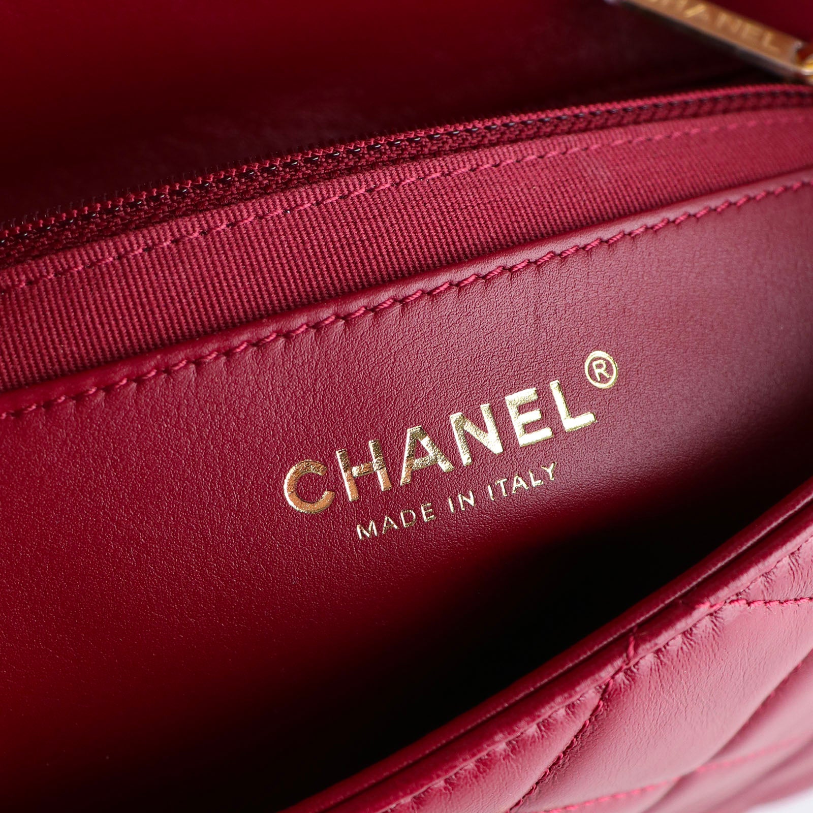 CHANEL - Sac à main Timeless édition limitée bourgogne