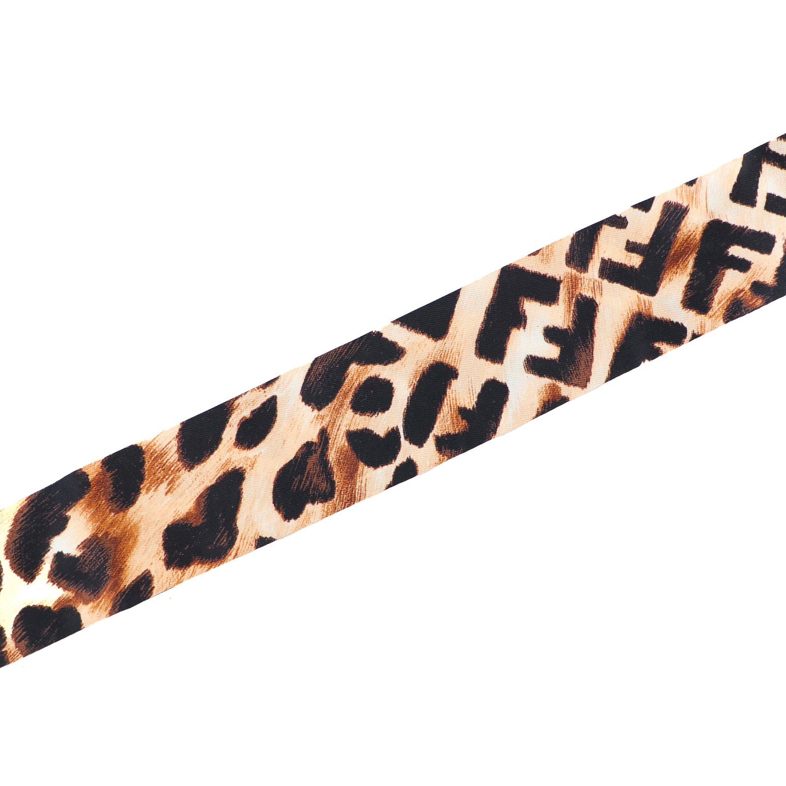 FENDI - Twilly en soie Léopard
