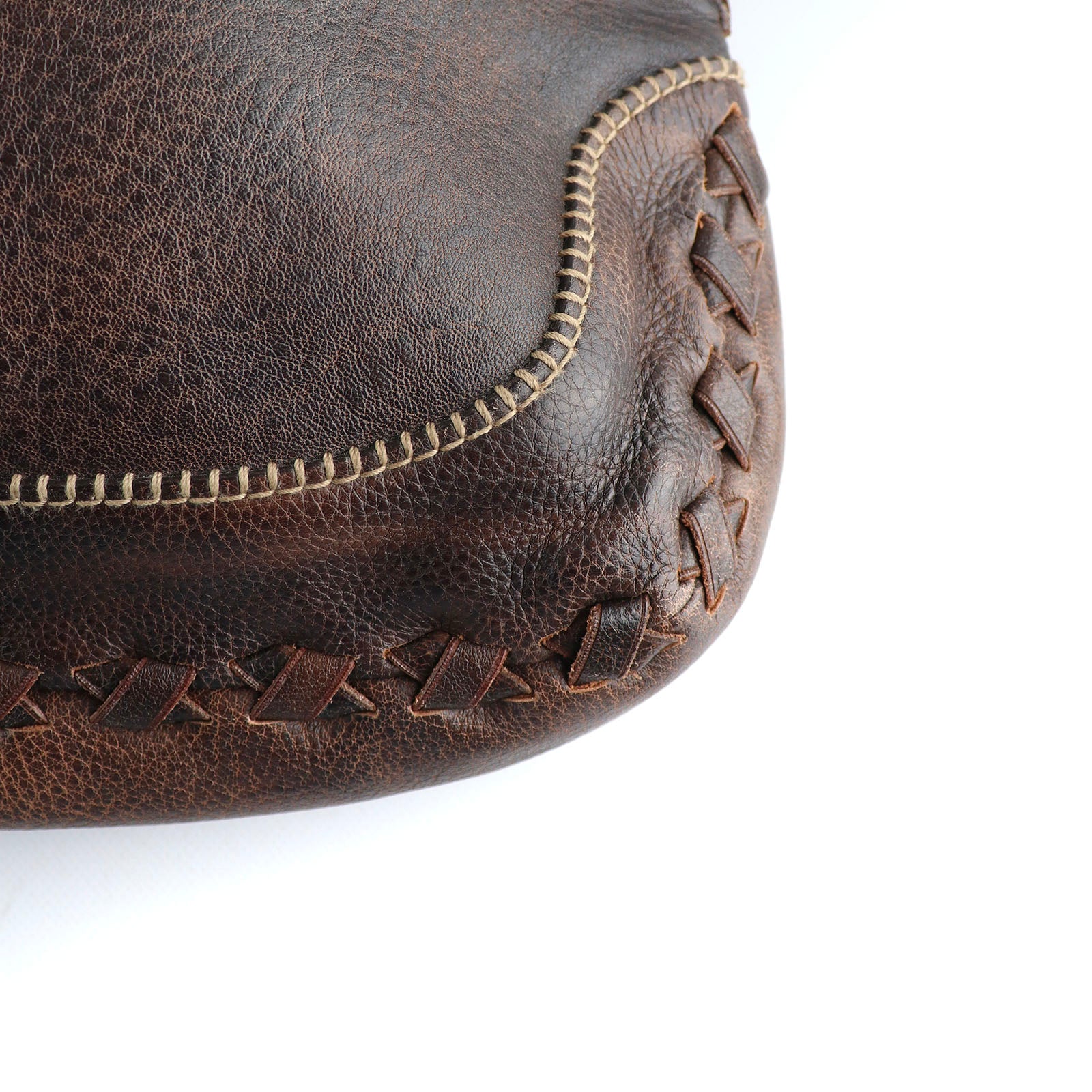 GUCCI - Jackie Bamboo shoulder bag in vintage brown leather