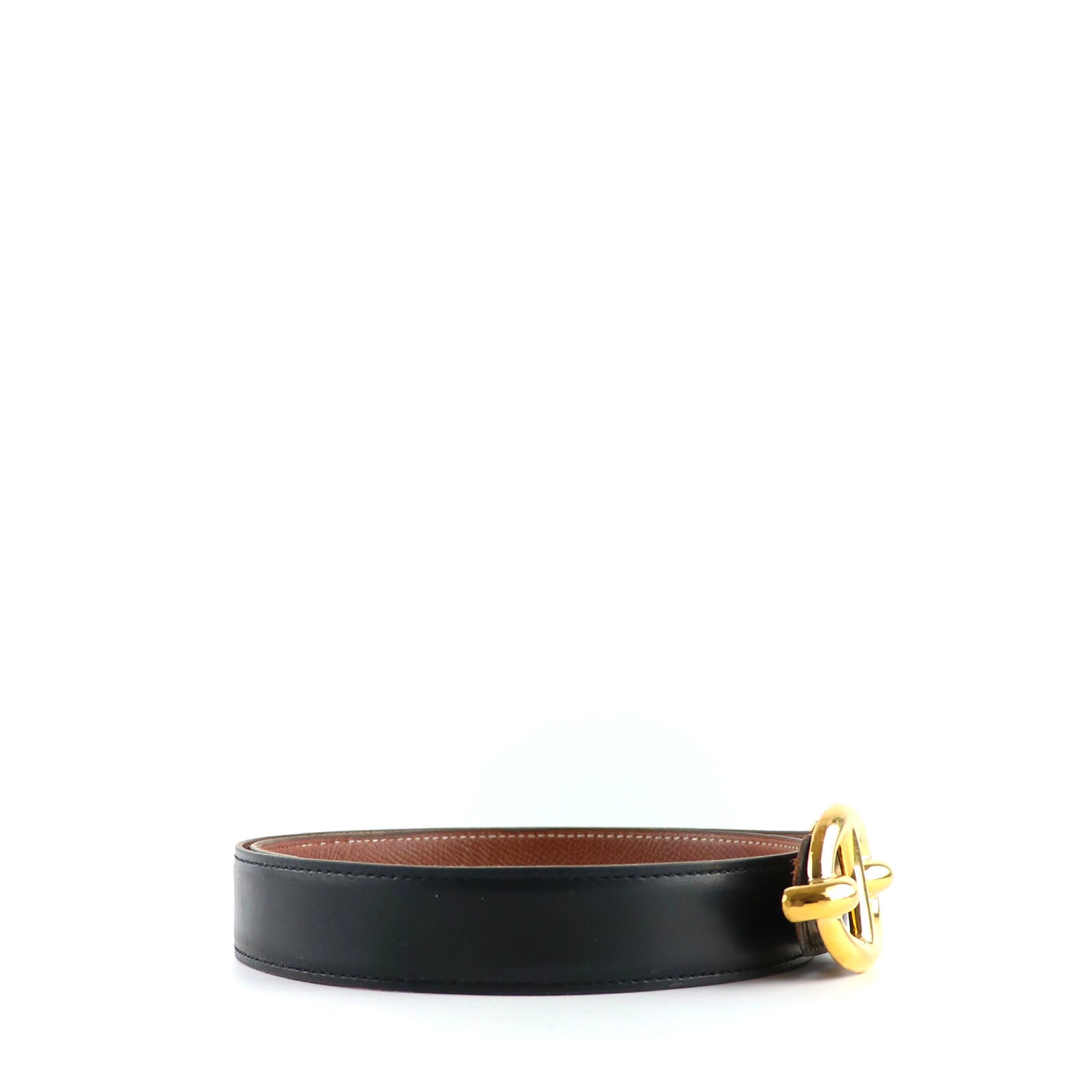 HERMÈS - Ceinture réversible Chaîne d'Ancre (T74)