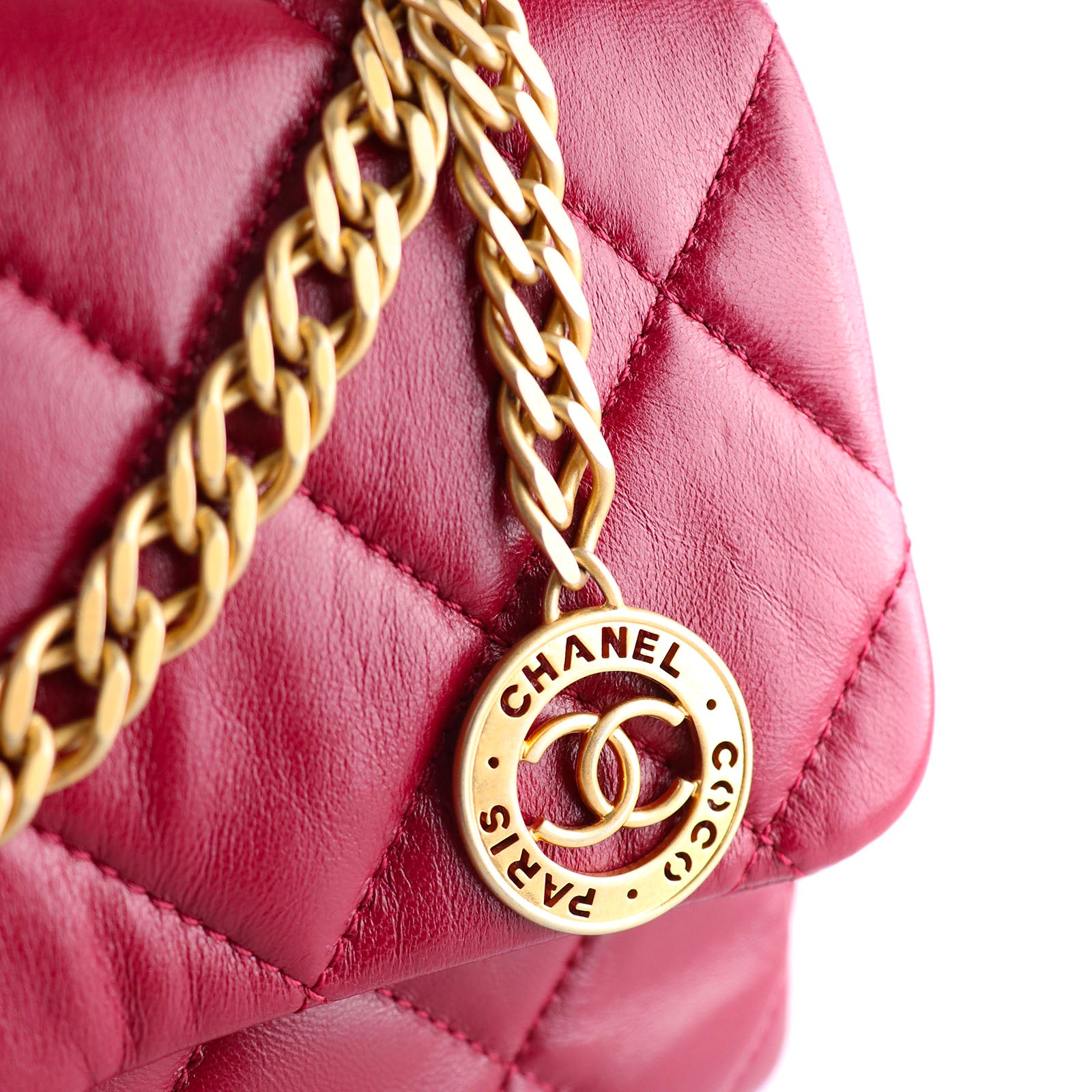 CHANEL - Sac à main Timeless édition limitée bourgogne