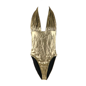 SAINT LAURENT - Gold bodysuit (T36)