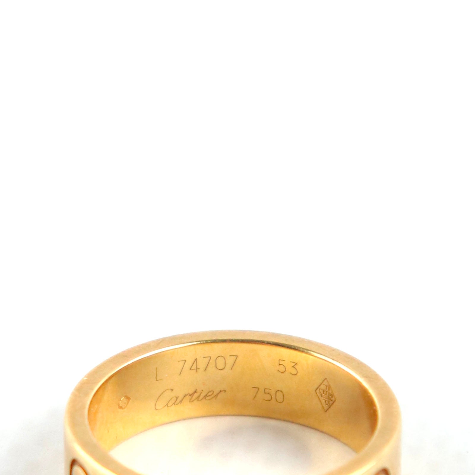 CARTIER - Love ring in yellow gold (T53)