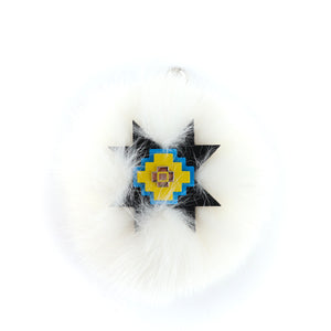 LOUIS VUITTON - Leather and fur bag jewelry