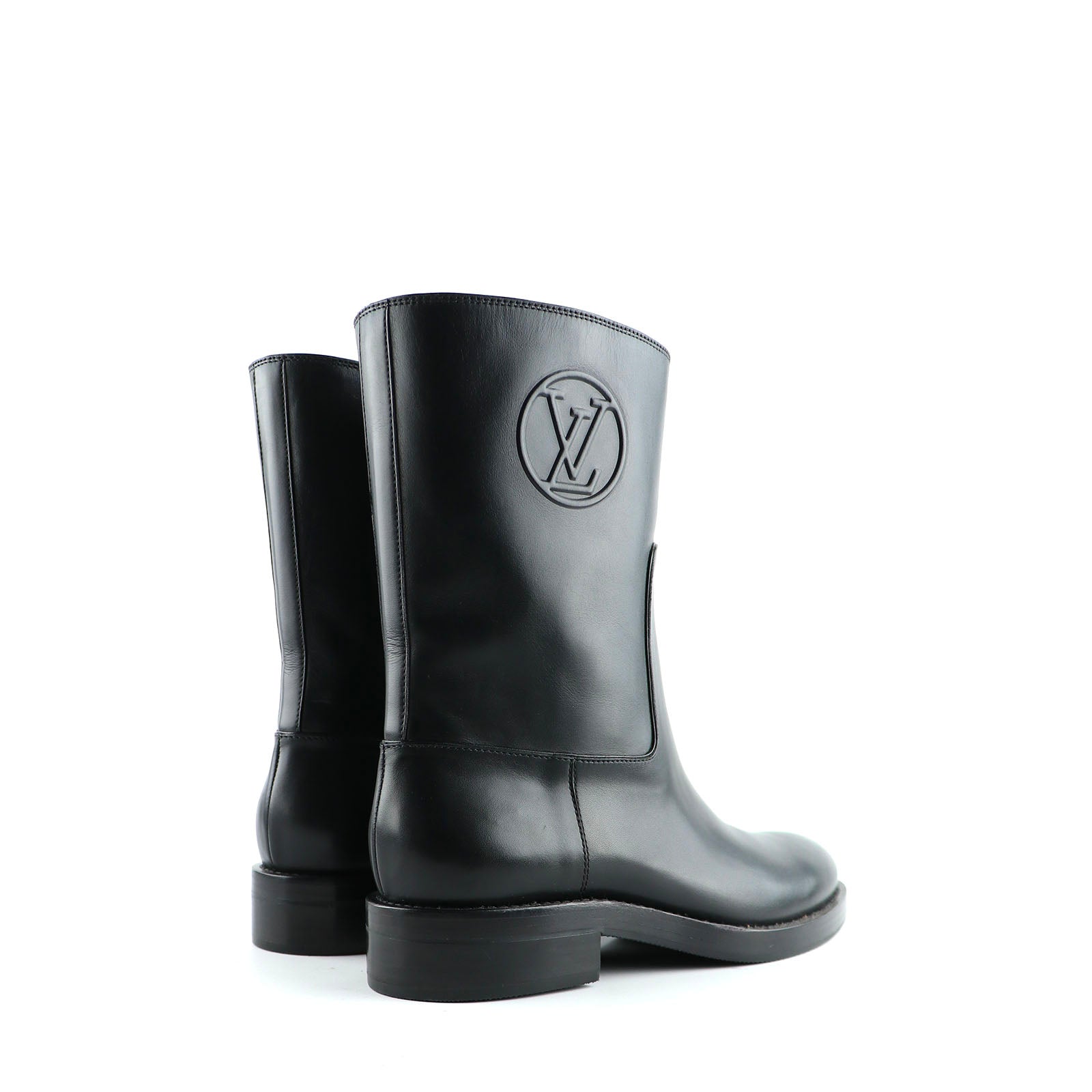 LOUIS VUITTON - Bottes Overdrive en cuir noir (T40)