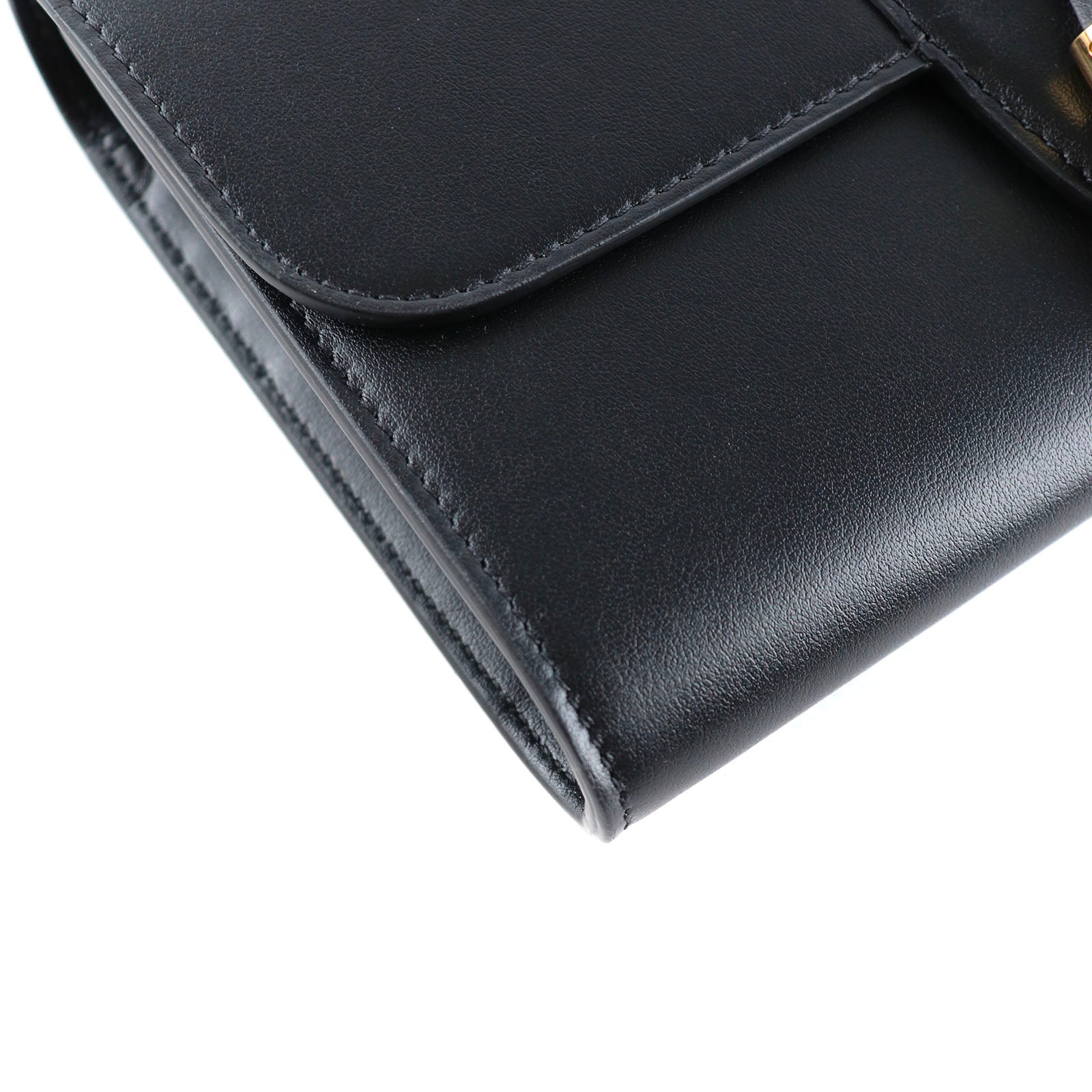 CELINE - Sac à bandoulière Pompon en cuir noir