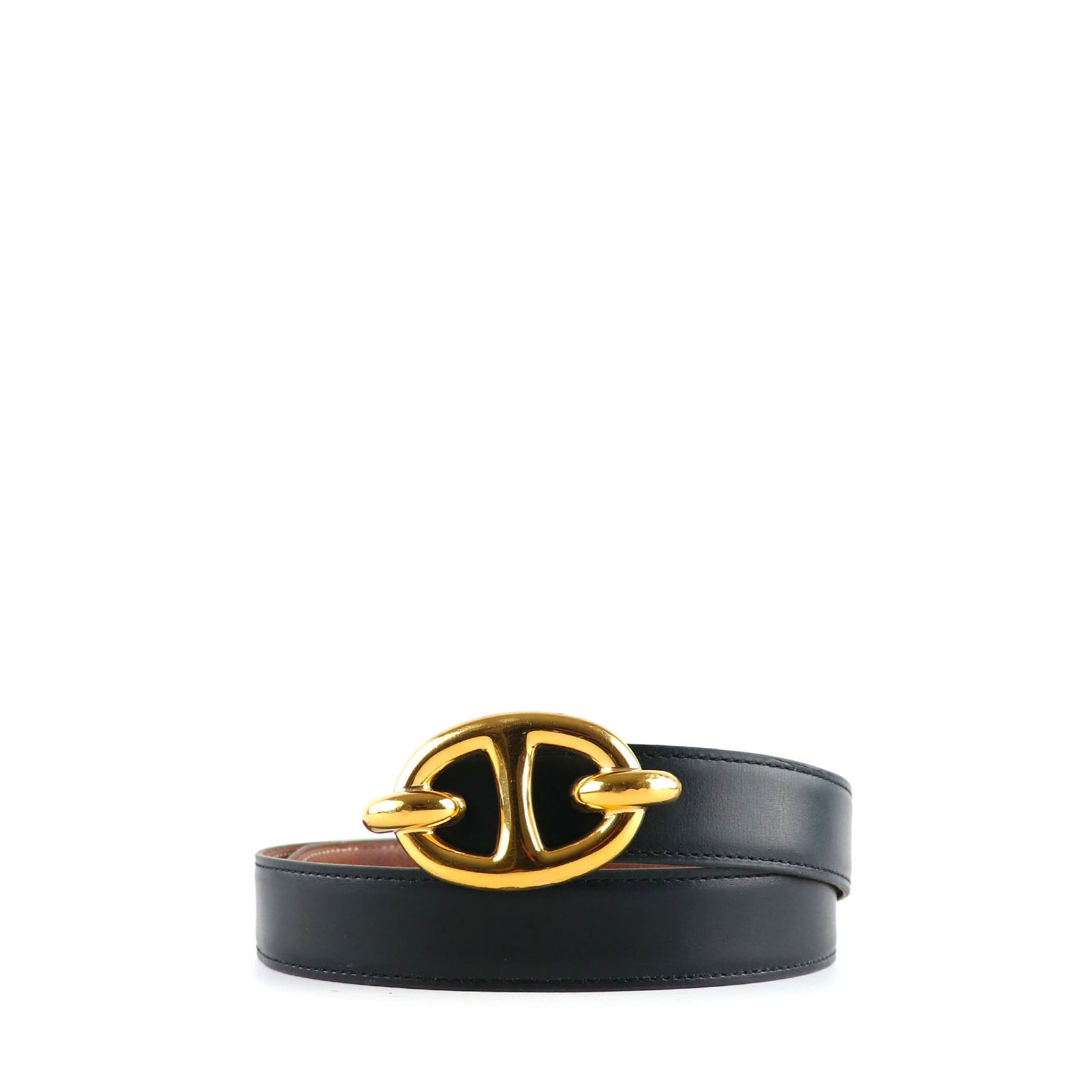 HERMÈS - Ceinture réversible Chaîne d'Ancre (T74)