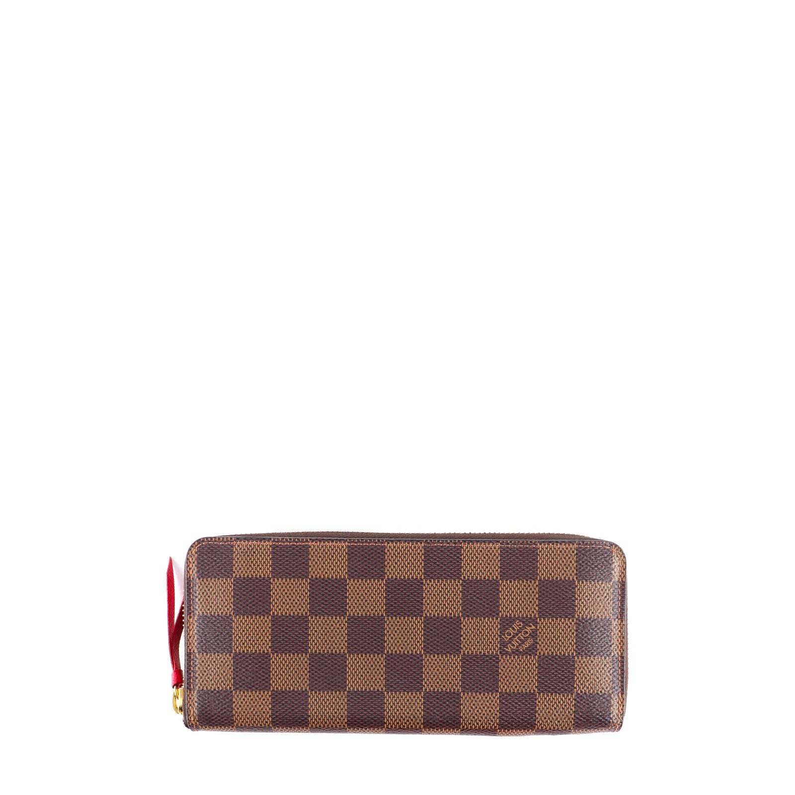 LOUIS VUITTON - Portefeuille Clémence damier ébène